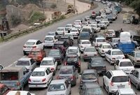 ترافیک سنگین در جاده‌های شمالی کشور 
