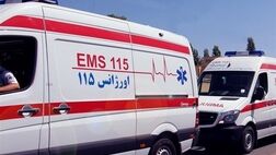 واژگونی ماشین عروس در اتوبان آزادگان تهران
