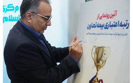 حمایت رئیس کل بیمه مرکزی از انجام فرایند رتبه اعتباری بیمه تعاون/ رتبه اعتباری، مقوم ارتباطات بین المللی
