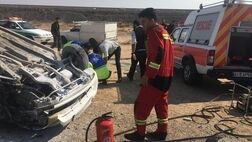 برخورد تیبا و پژو پارس در جاده مهمانشهر سمنان/ ۲ نفر جان باختند