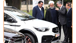 بازدید رئیس‌جمهور از دو محصول جدید سایپا