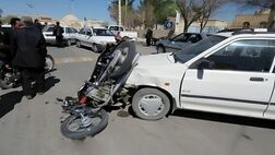 تصادف مرگبار نیسان و موتورسیکلت در بزرگراه سعیدی تهران

