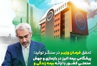 تحقق فرمان وزیر در سنگر تولید؛ پیشگامی البرز در بازسازی و جهش صنعتی کشور
