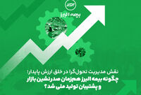 نقش مدیریت تحول گرا در خلق ارزش پایدار؛ چگونه بیمه البرز هم زمان صدرنشین بازار و پشتیبان تولید ملی شد؟
