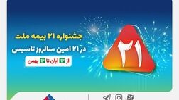 جشنواره ۲۱ بیمه ملت به مدت سه ماه برگزار می‌شود